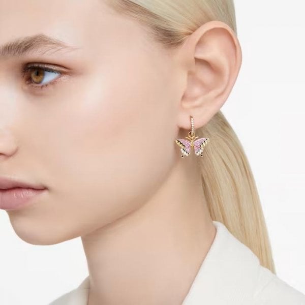 Idyllia drop earrings Butterfly, Multicoloured