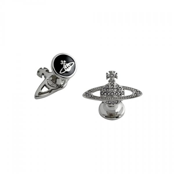 Mini Bas Relief Ruthenium Cufflinks