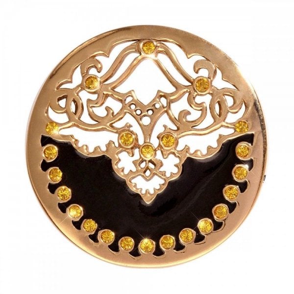 Black Velvet Medium Gold Plated Coin