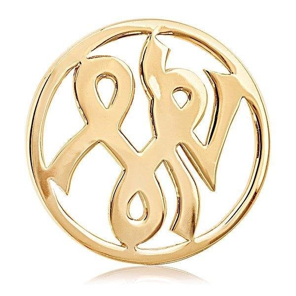 Courage Symbol Medium Gold Plated Coin