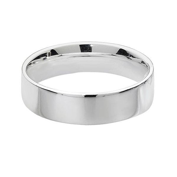 SILVER WEDDING RING SIZE T