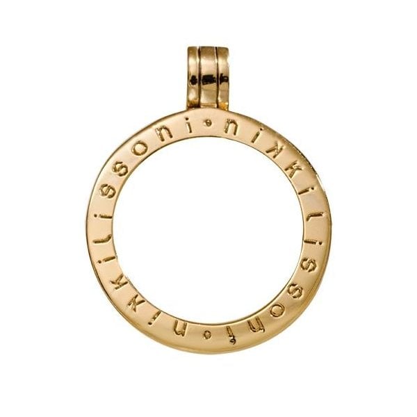 Medium Gold Plated Pendant/Coin Holder