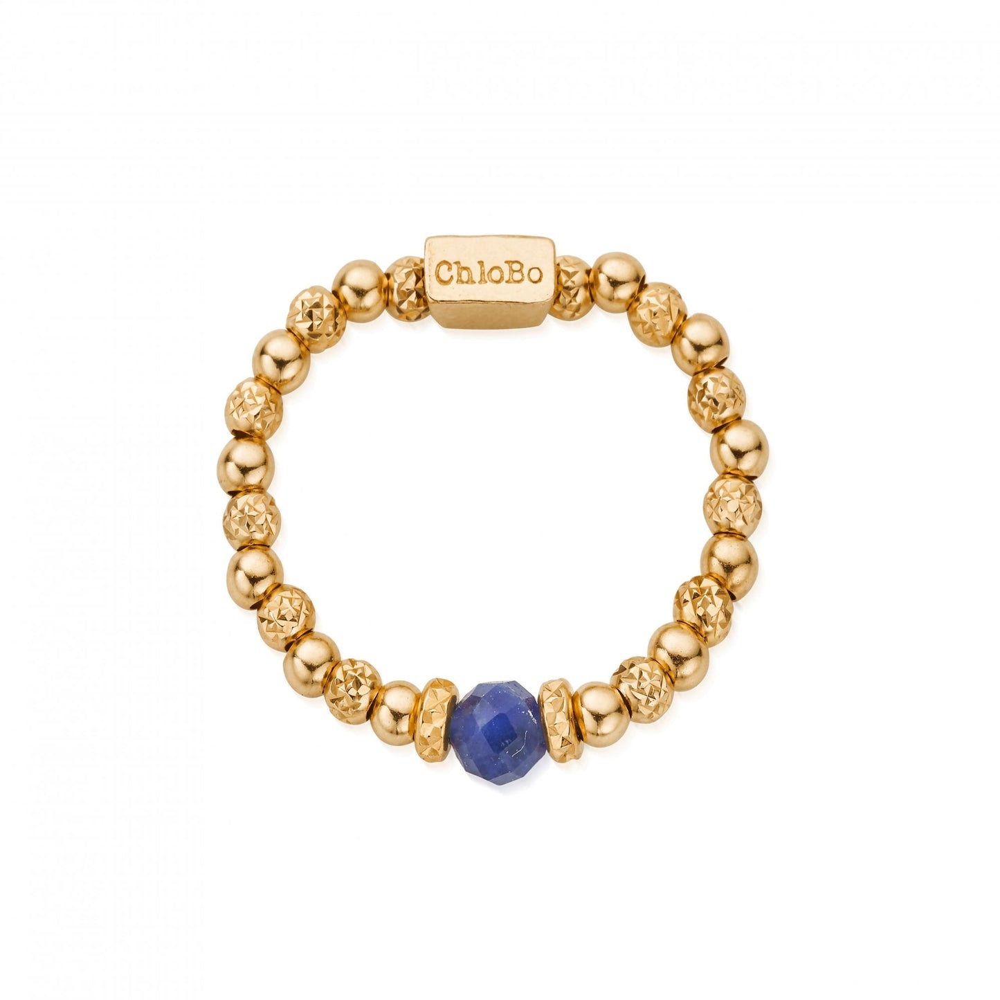 Gold Sparkle Sodalite Ring MEDIUM