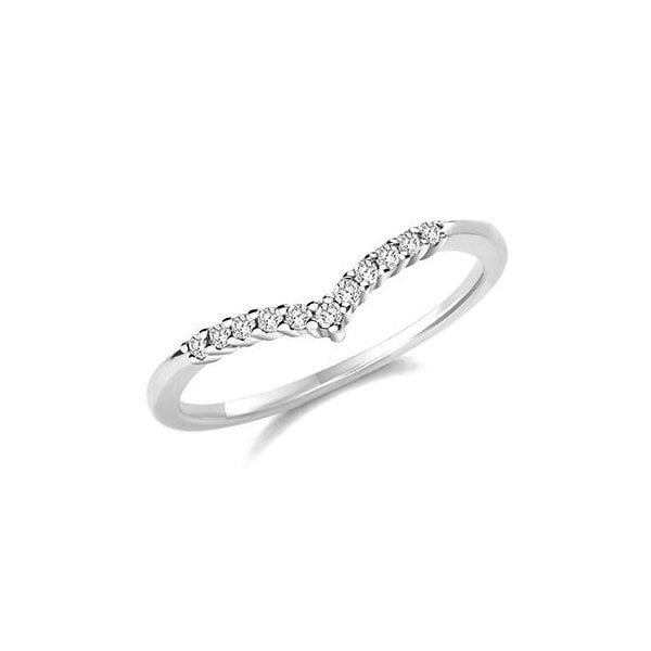 SILVER WISHBONE RING - SIZE M