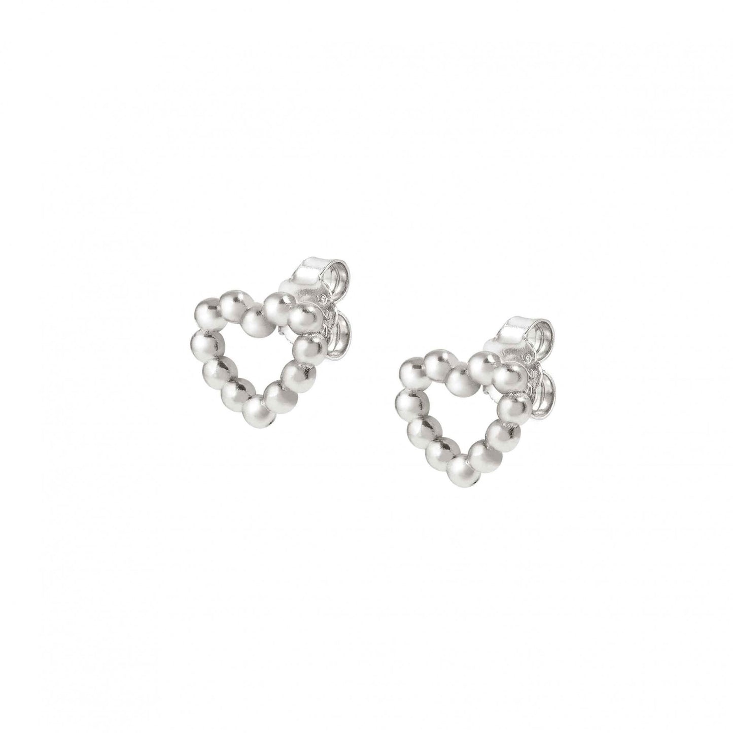LoveCloud Silver Heart Sterling Silver Earrings