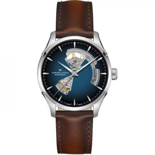 Jazzmaster Open Heart Auto | 40mm Stainless Steel Blue Dial