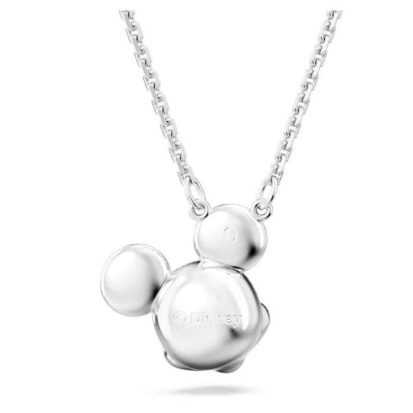 Disney Mickey Mouse pendant, White, Rhodium plated