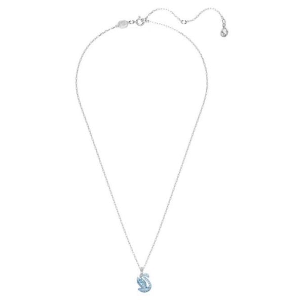 Swarovski Iconic Swan pendant, Swan, Small, Blue