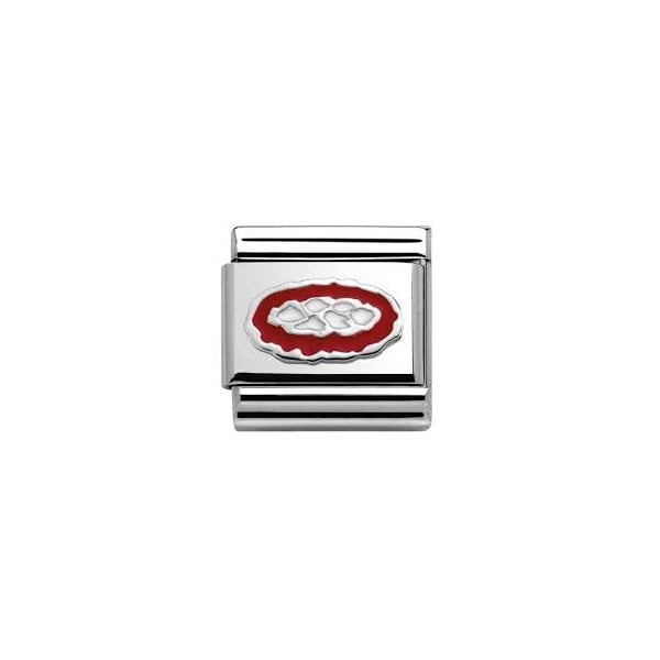 Silver Pizza Charm