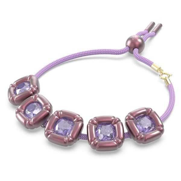 Dulcis bracelet, Cushion cut, Purple
