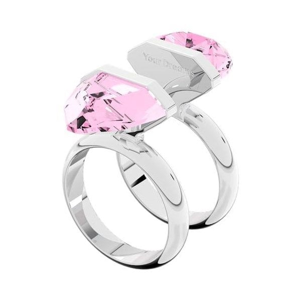 Lucent ring, Magnetic closure, Pear cut, Pink, S50