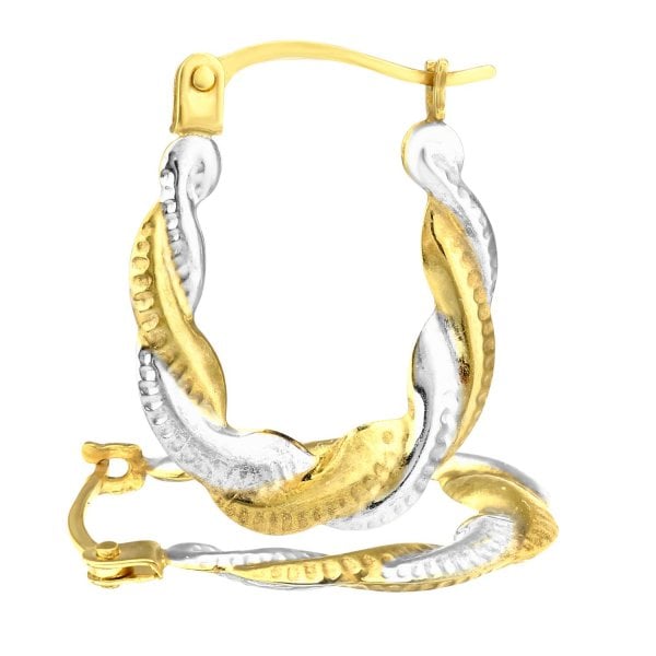 Yellow & White Gold Earrings