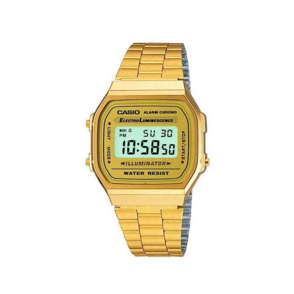 Classic Gold Plated Watch A168WG-9EF
