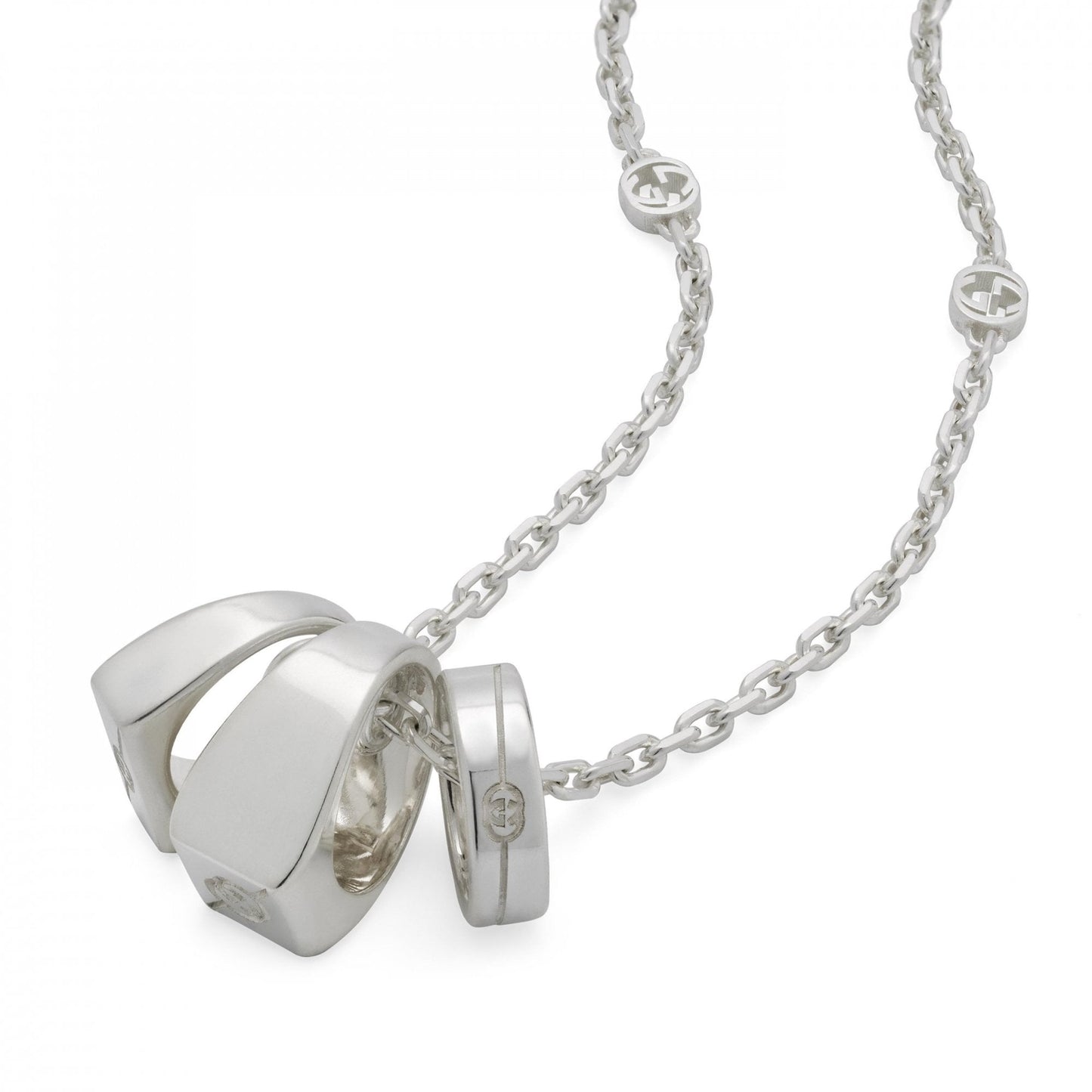 Gucci Tag Necklace 50/55cm with Pendants