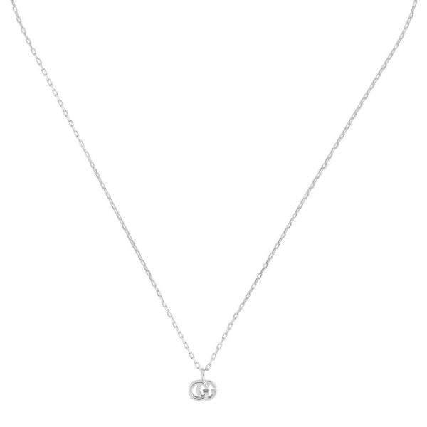 Gucci GG Running 18ct White Gold Diamond Necklace
