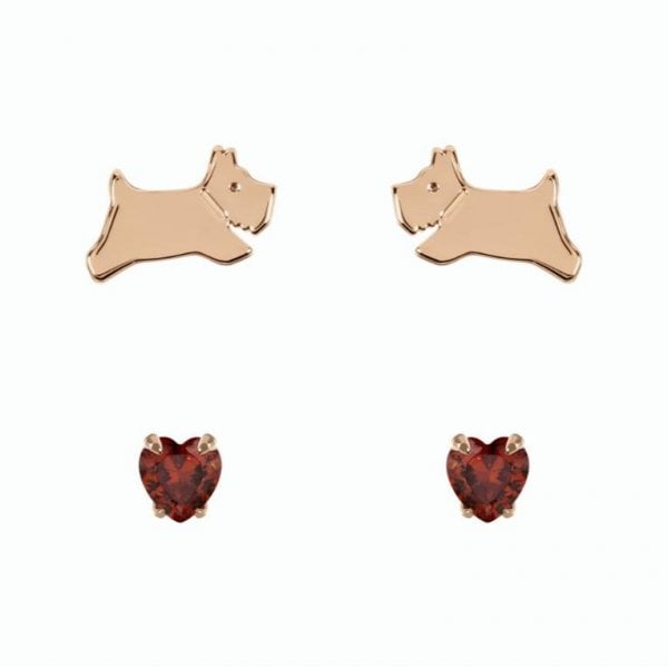 Rose Gold Birthstone Studs