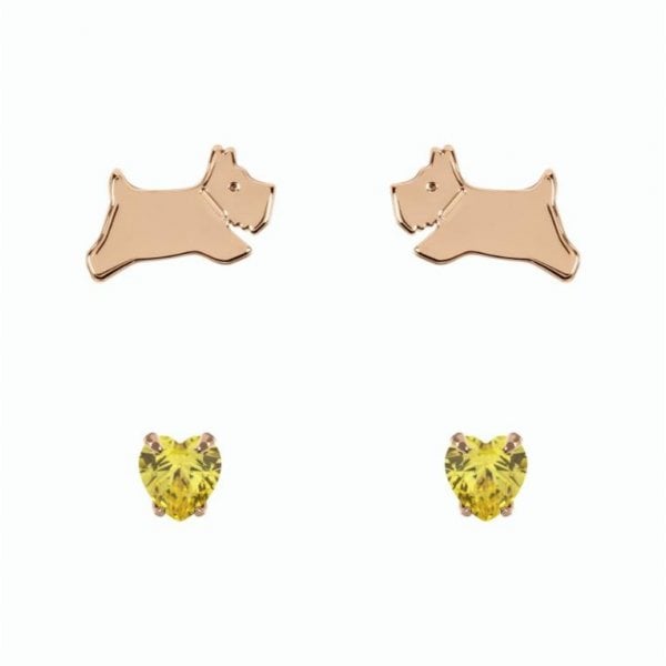 Rose Gold & Citrine Earring set