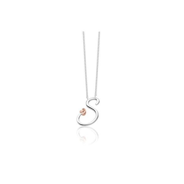 Silver Tree Of Life Initial Necklace Letter S
