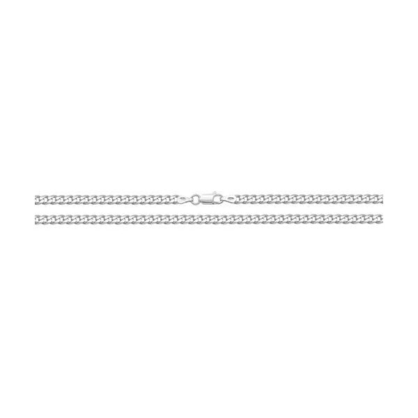 SILVER LIGHT CURB CHAIN 22"