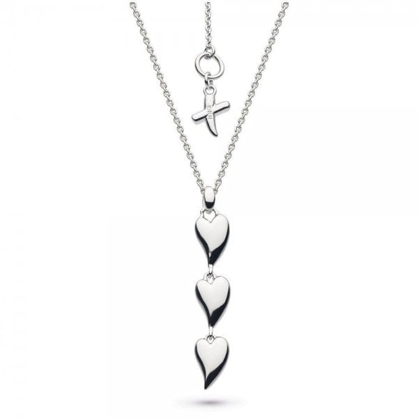 Desire Kiss Triple Hearts Necklace