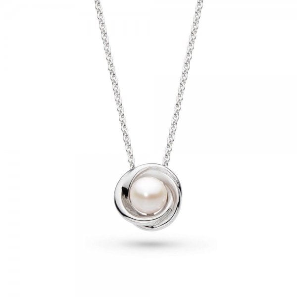 Bevel Trilogy Pearl Necklace