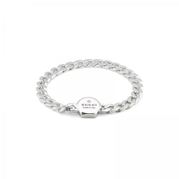 GUCCI Trademark Sterling Silver Bracelet