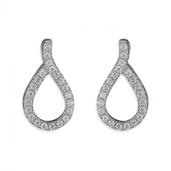 Sterling Silver Earrings with CZ