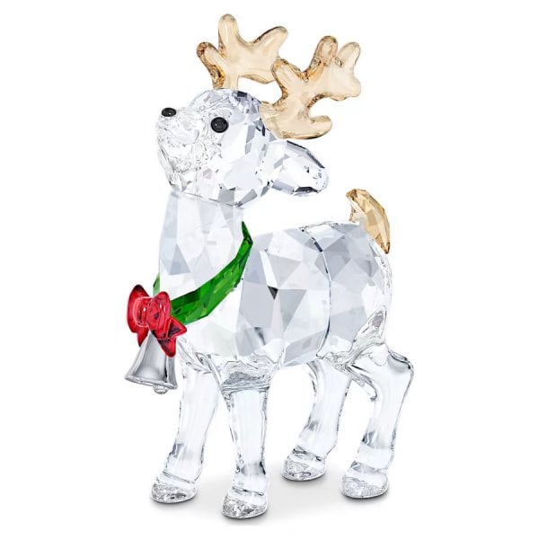 Joyful Santa's Reindeer Ornament