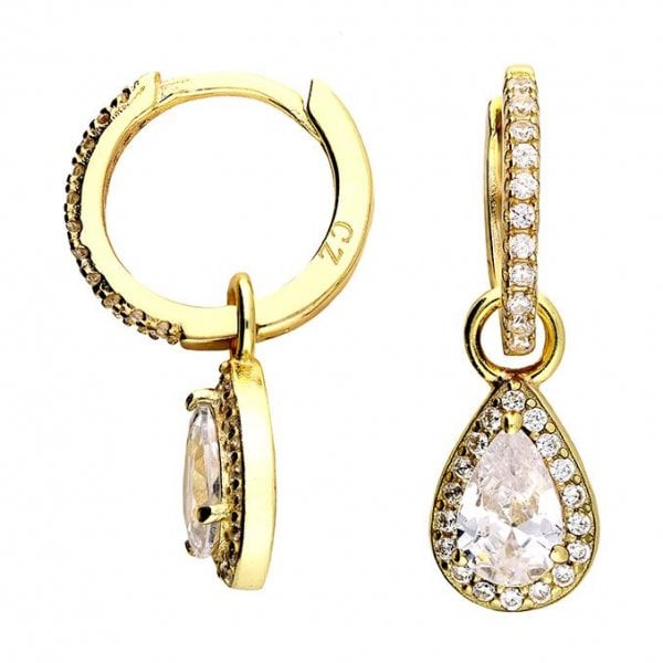 Yellow Gold Plated Earrings 11mm