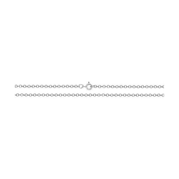 SILVER ROUND BELCHER CHAIN 16"