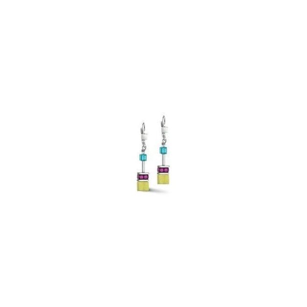 Multicolour Geocube Earrings