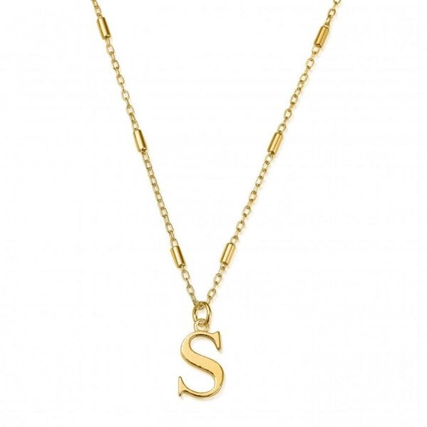Gold Iconic Initial Necklace - S
