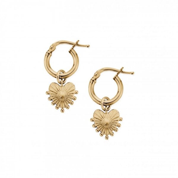 Gold Glowing Beauty Small Hoops