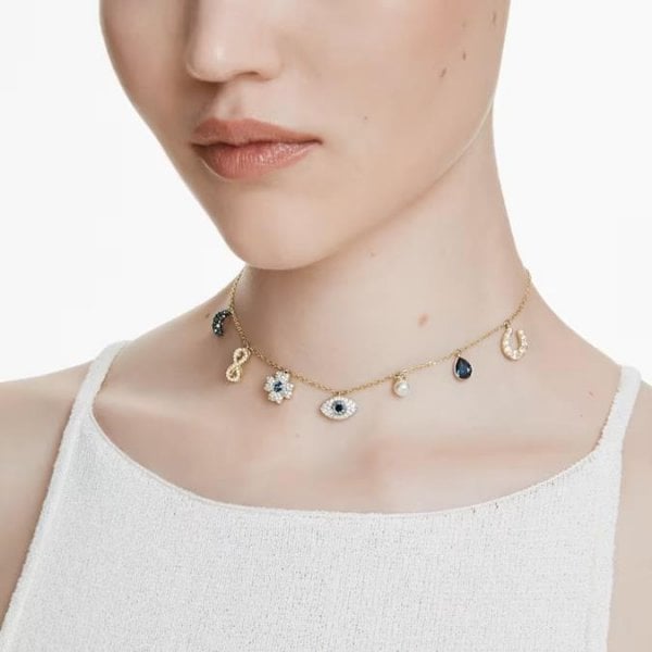 Symbolica choker, Multi, Gold-tone plated
