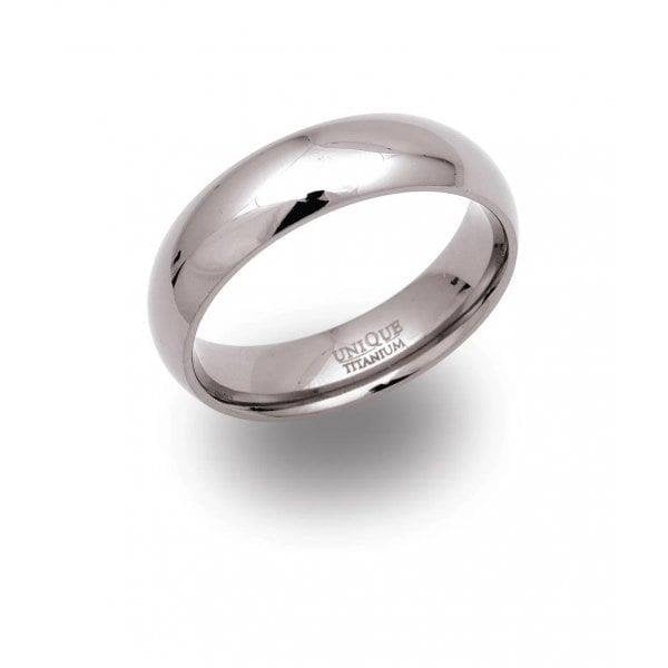 Gents Titanium Ring 6mm - Size 64