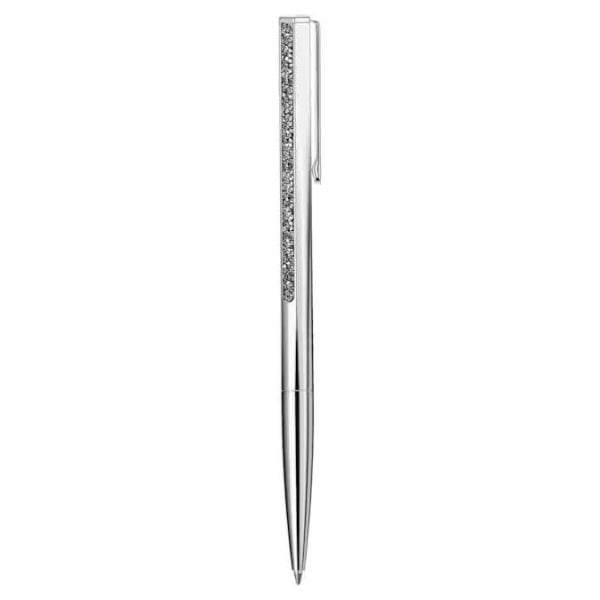 Crystal Shimmer ballpoint pen, Silver tone, Chrome