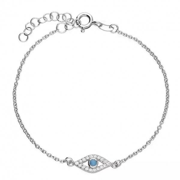 Sterling Silver Bracelet - Evil Eye