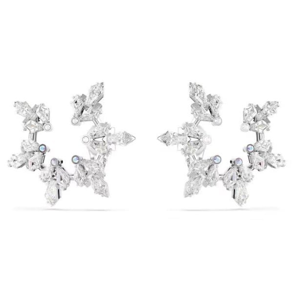 Idyllia clip earrings, Mixed cuts, Snowflake