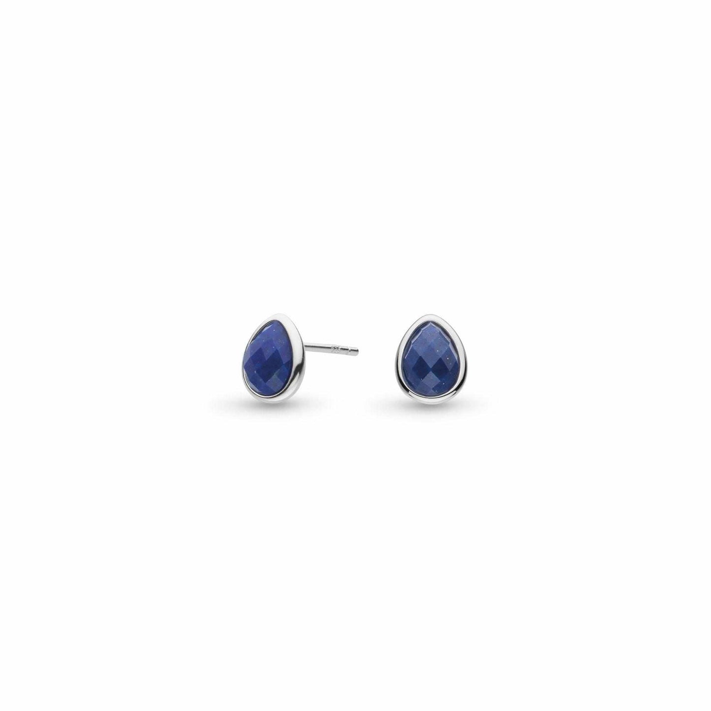 Coast Pebble Azure Gemstone Stud Earrings