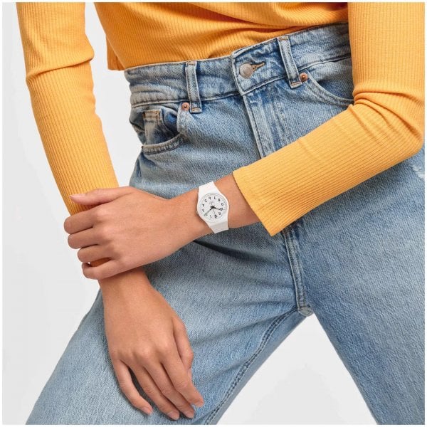 SWATCH Just White Soft 34mm