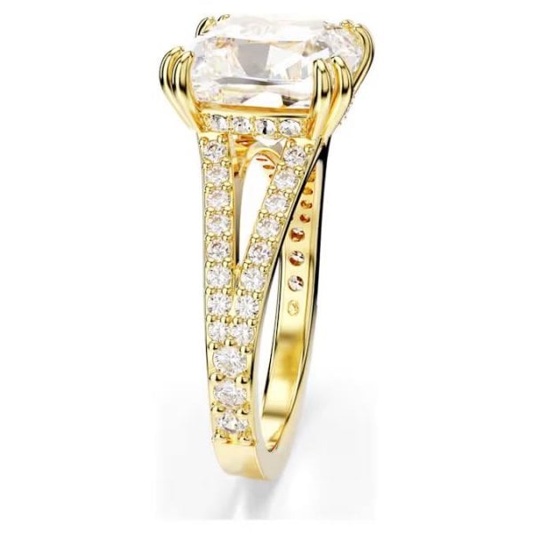 Stilla cocktail ring, Square cut, White, Gold, S58