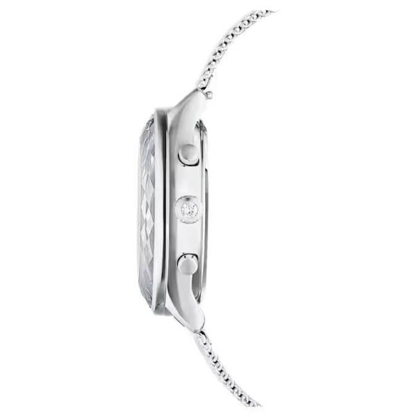Nova Chrono watch, Swiss, Metal bracelet, Silver