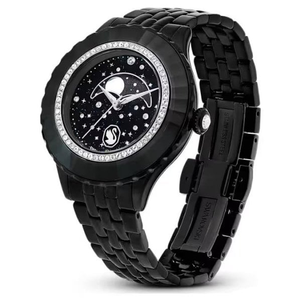 Octea Moon watch, Swiss Made, Moon, Metal bracelet