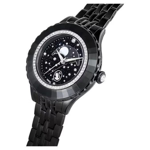Octea Moon watch, Swiss Made, Moon, Metal bracelet