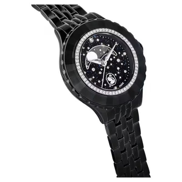 Octea Moon watch, Swiss Made, Moon, Metal bracelet