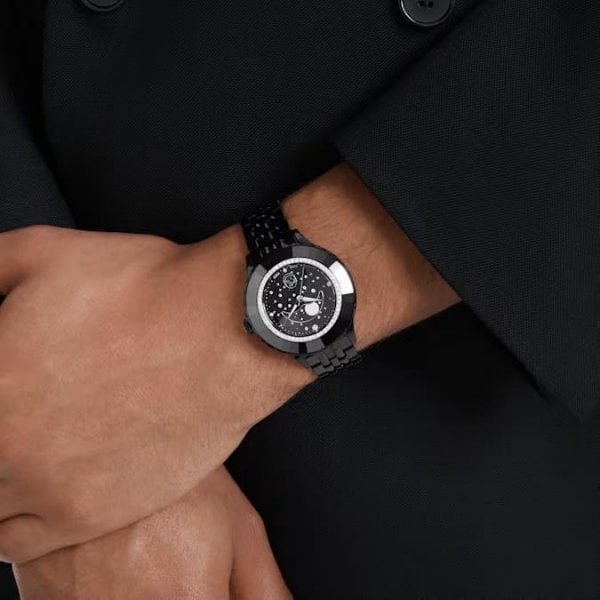 Octea Moon watch, Swiss Made, Moon, Metal bracelet