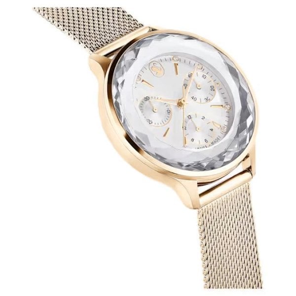 Nova Chrono watch, Swiss, Metal bracelet, Gold ton
