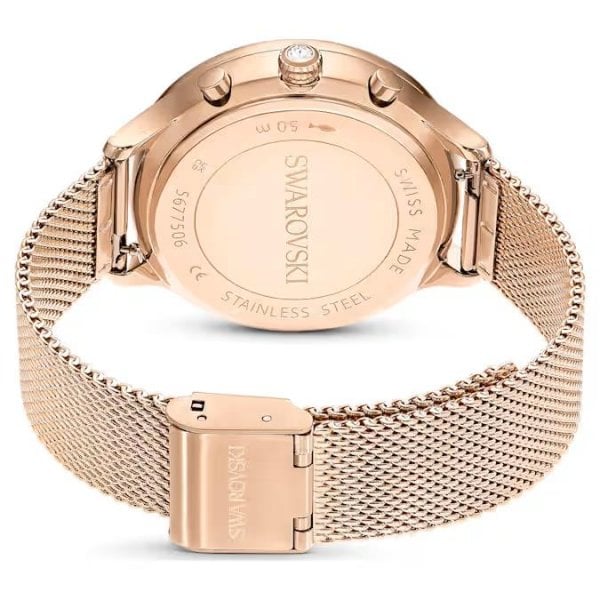 Nova Chrono watch, Swiss, Metal bracelet, Rose Gol