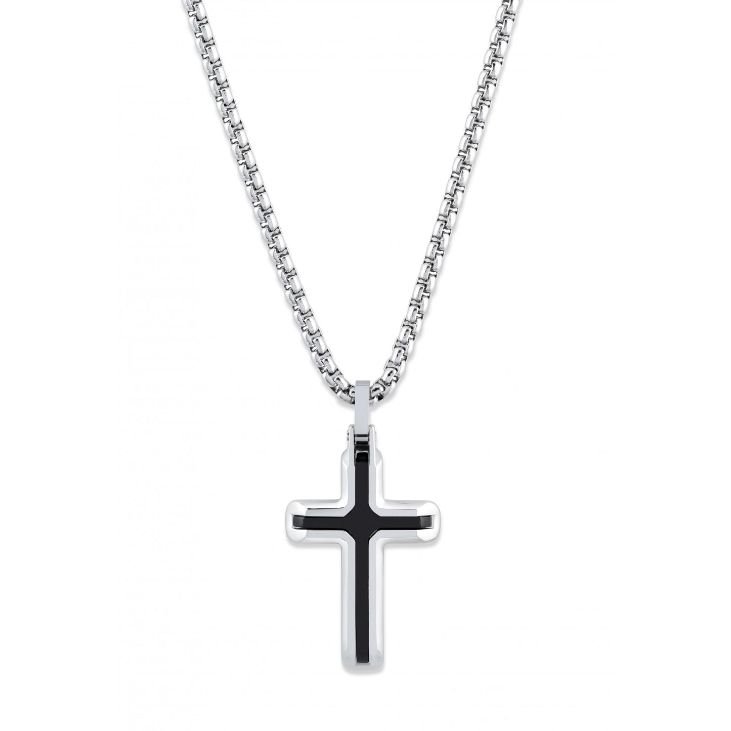 Gents Stainless Steel Pendant Black IP Plating