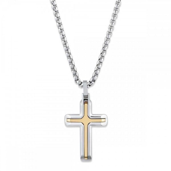 Stainless Steel Pendant Gold IP Plating 50cm